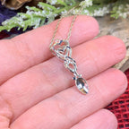 Celtic Hearts Welsh Love Spoon Necklace - 18