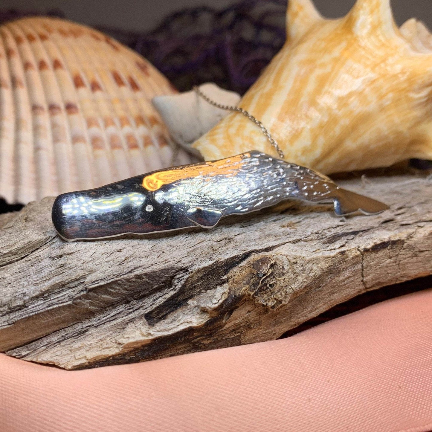 Realistic Sperm Whale Necklace - 18