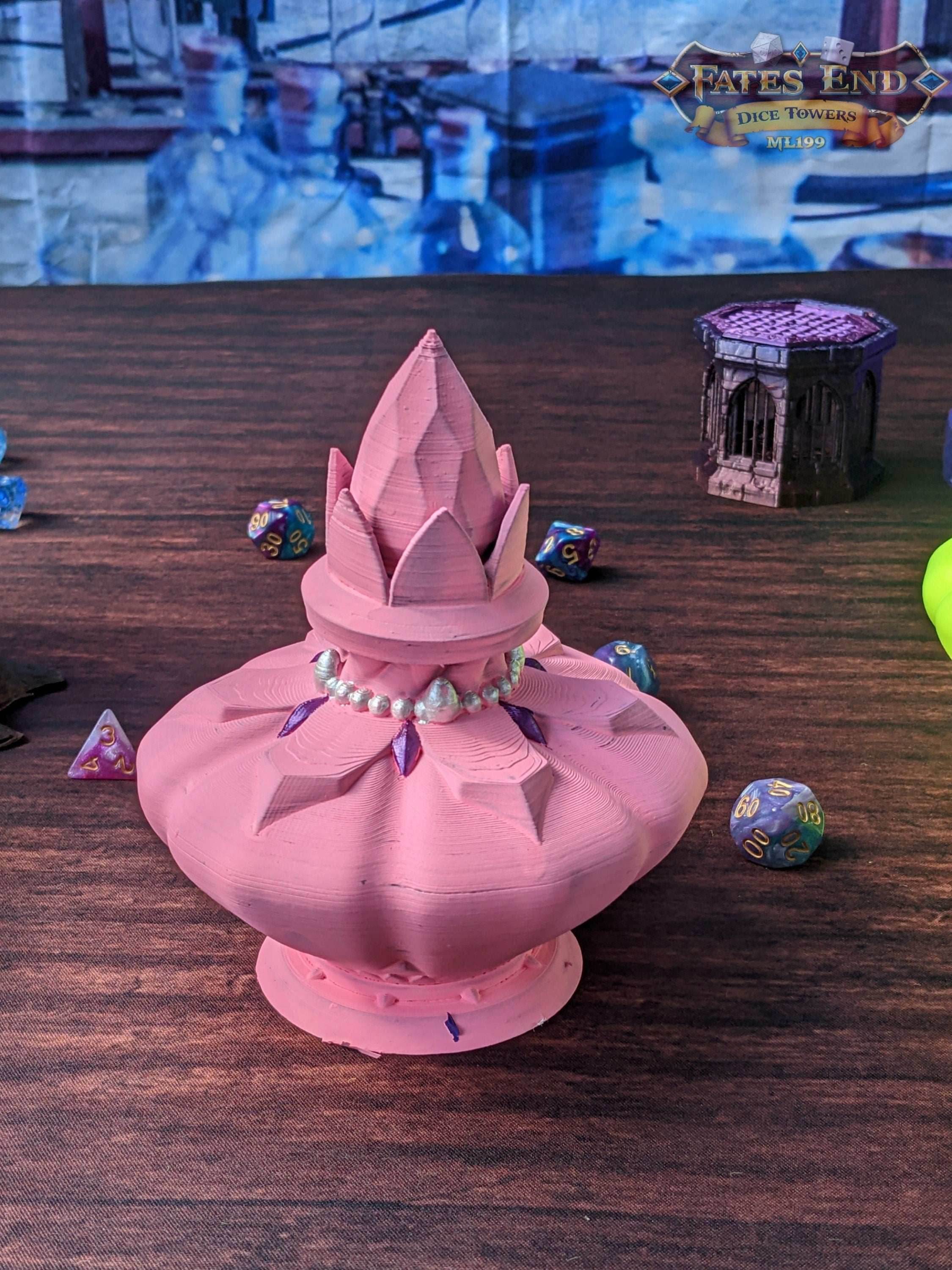 Enchanted Grove Gear Box| Enchanted Forest Mystery Loot Box | Dice Tower | RPG Dice Jail | DnD Can Holder | Player Gift- Discover the Magic! - Hand Painted Items