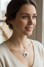 Kyrie Amethyst Celtic Knot Necklace