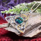 Heathergems Pictish Celtic Knot Necklace - Green
