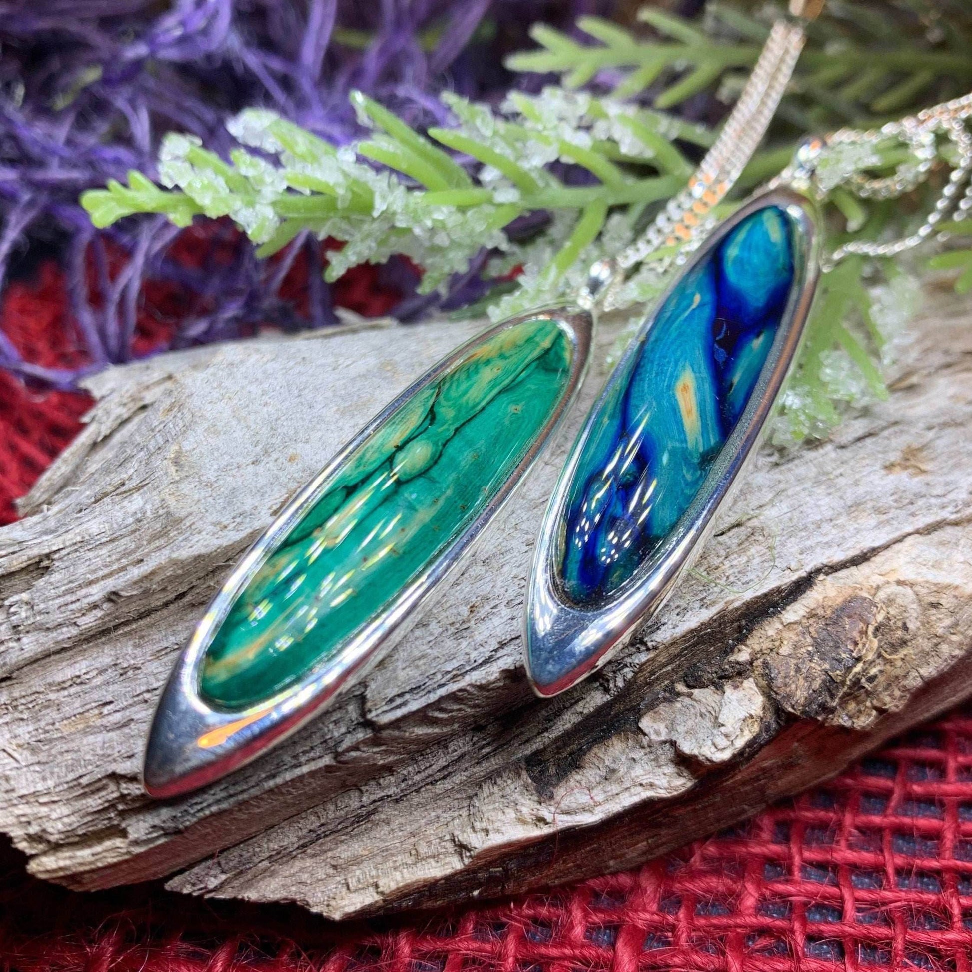 Scottish Highlands Heathergems Necklace - Green/Gold