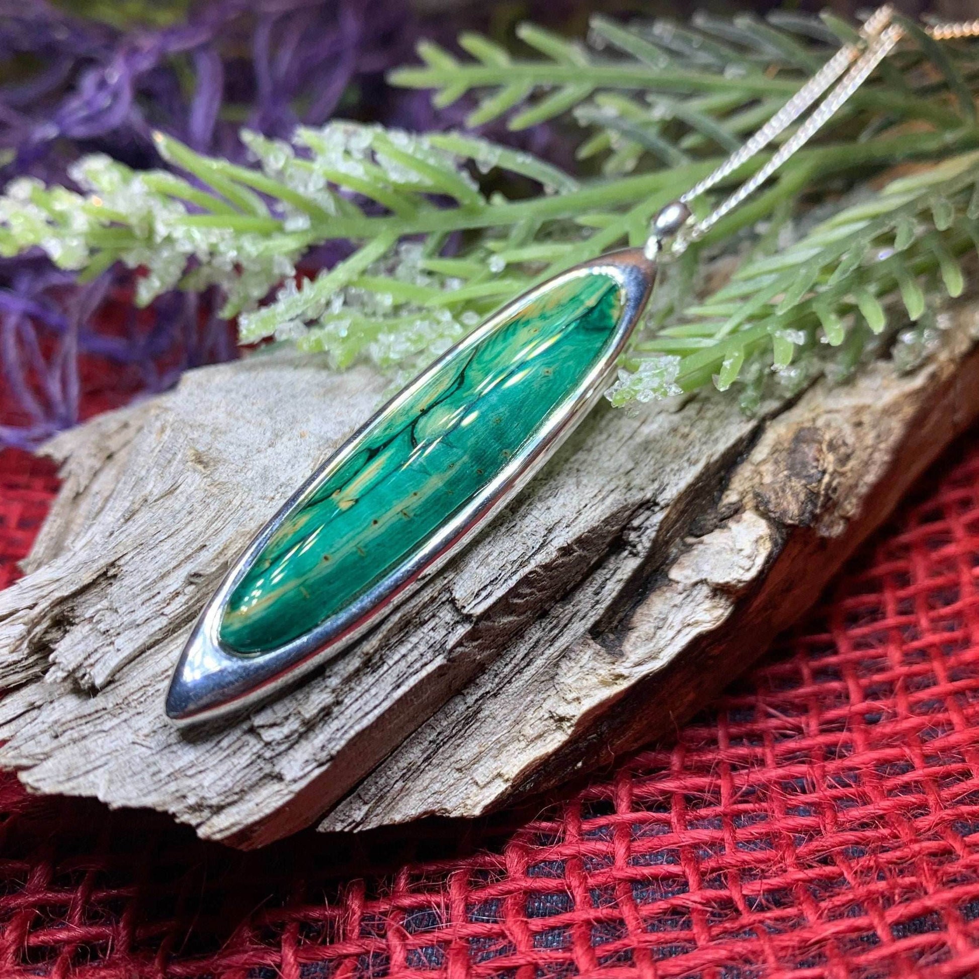 Scottish Highlands Heathergems Necklace - Green/Gold