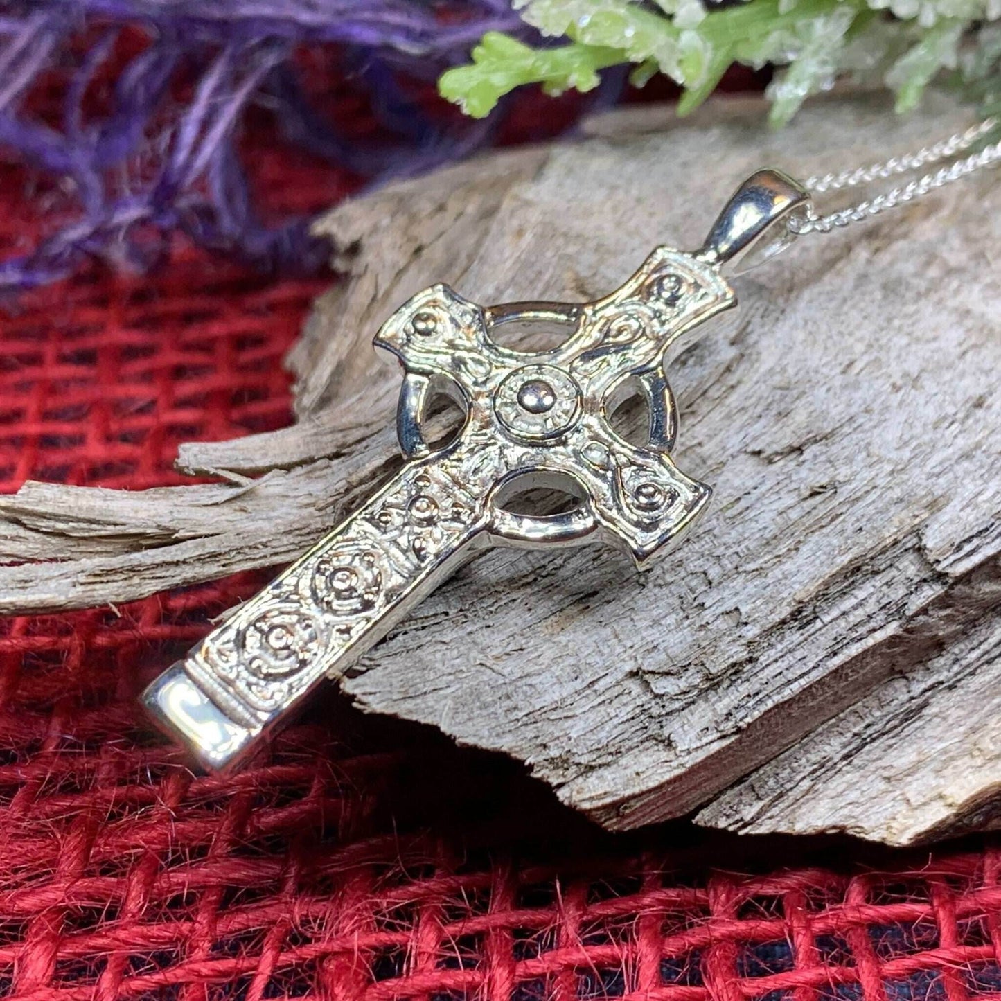 Kildalton Scottish Celtic Cross Necklace - 18