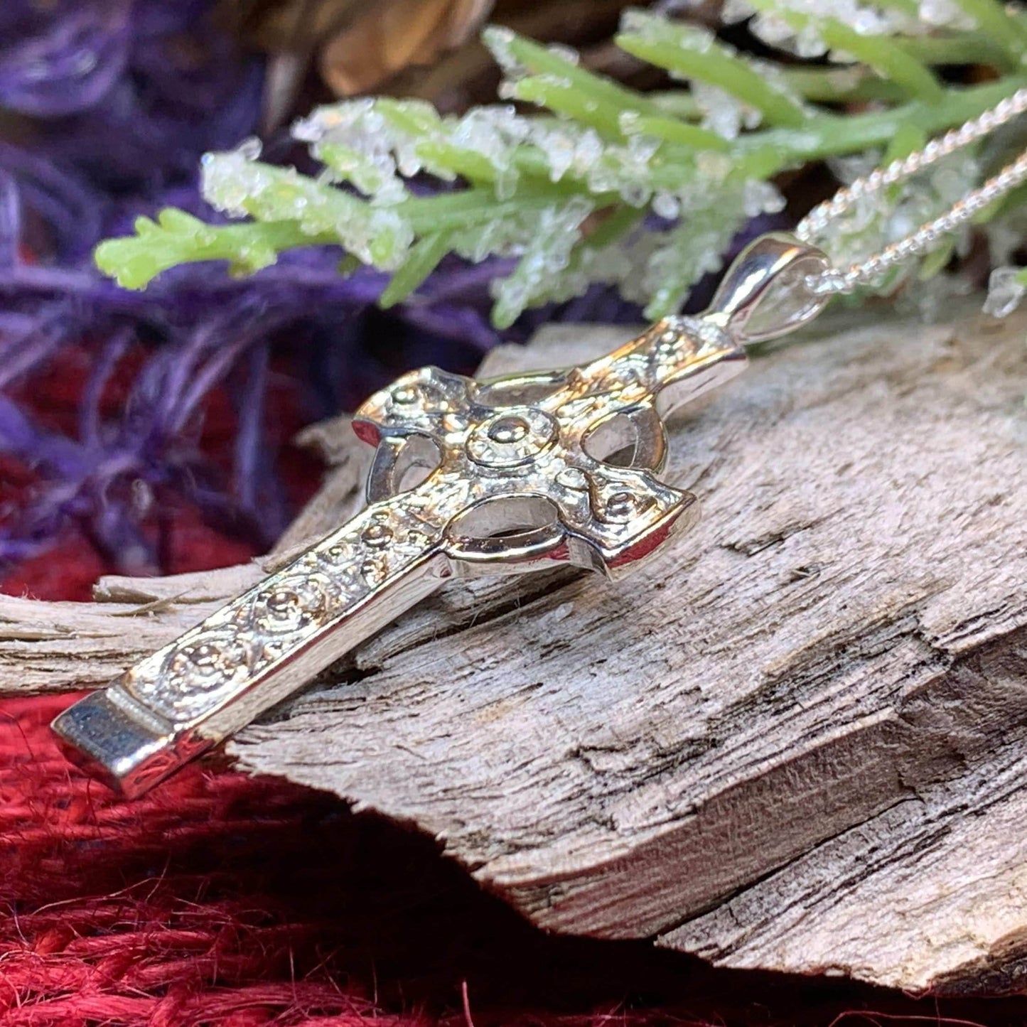 Kildalton Scottish Celtic Cross Necklace - 18