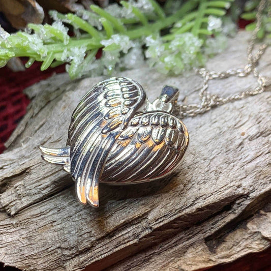 Florent Angel Wings Locket Necklace - 18