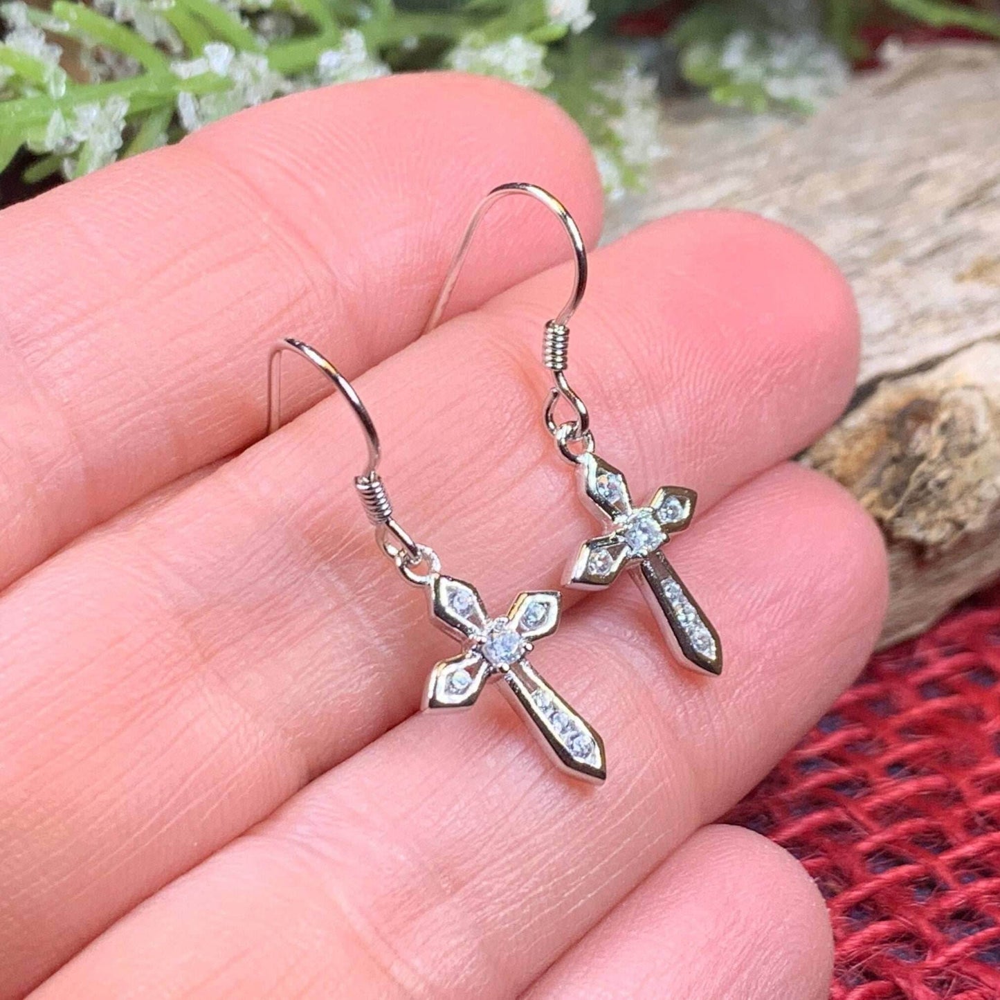 Purity Celtic Cross Earrings - 