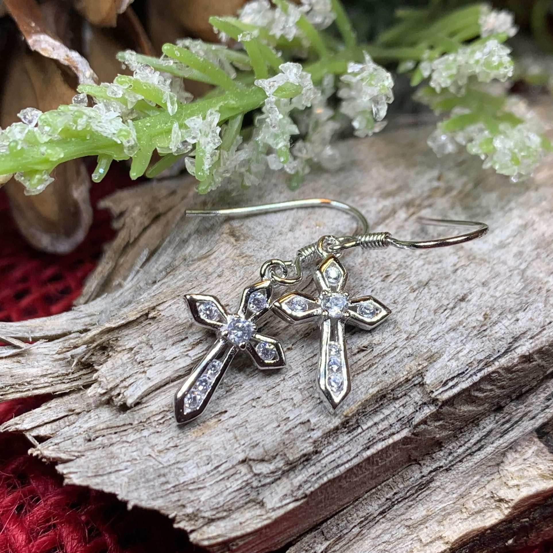 Purity Celtic Cross Earrings - 