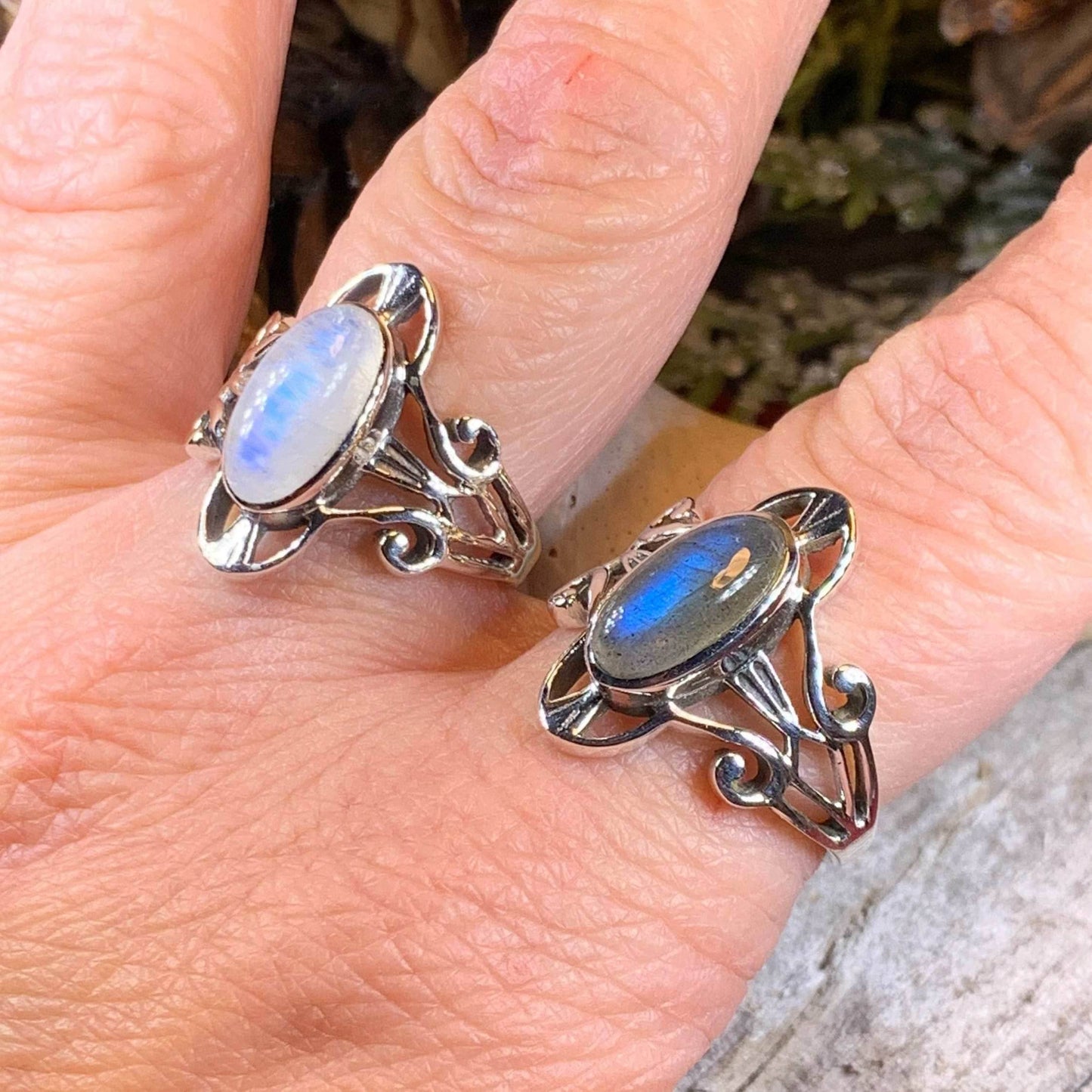 Slyvia Celtic Ring - 5 1/2 / Labradorite