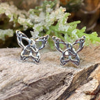 Celtic Butterfly Post Earrings - 
