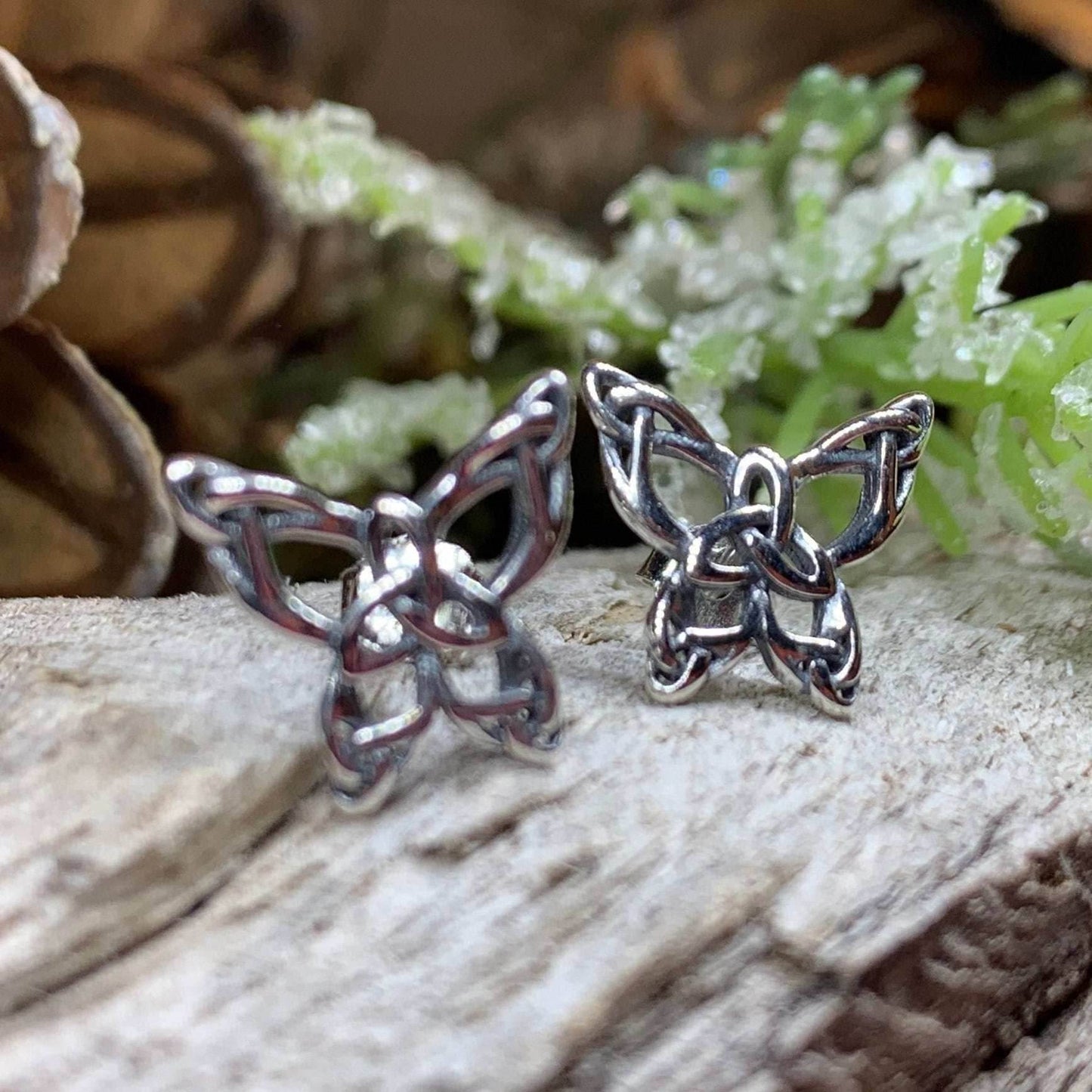 Celtic Butterfly Post Earrings - 