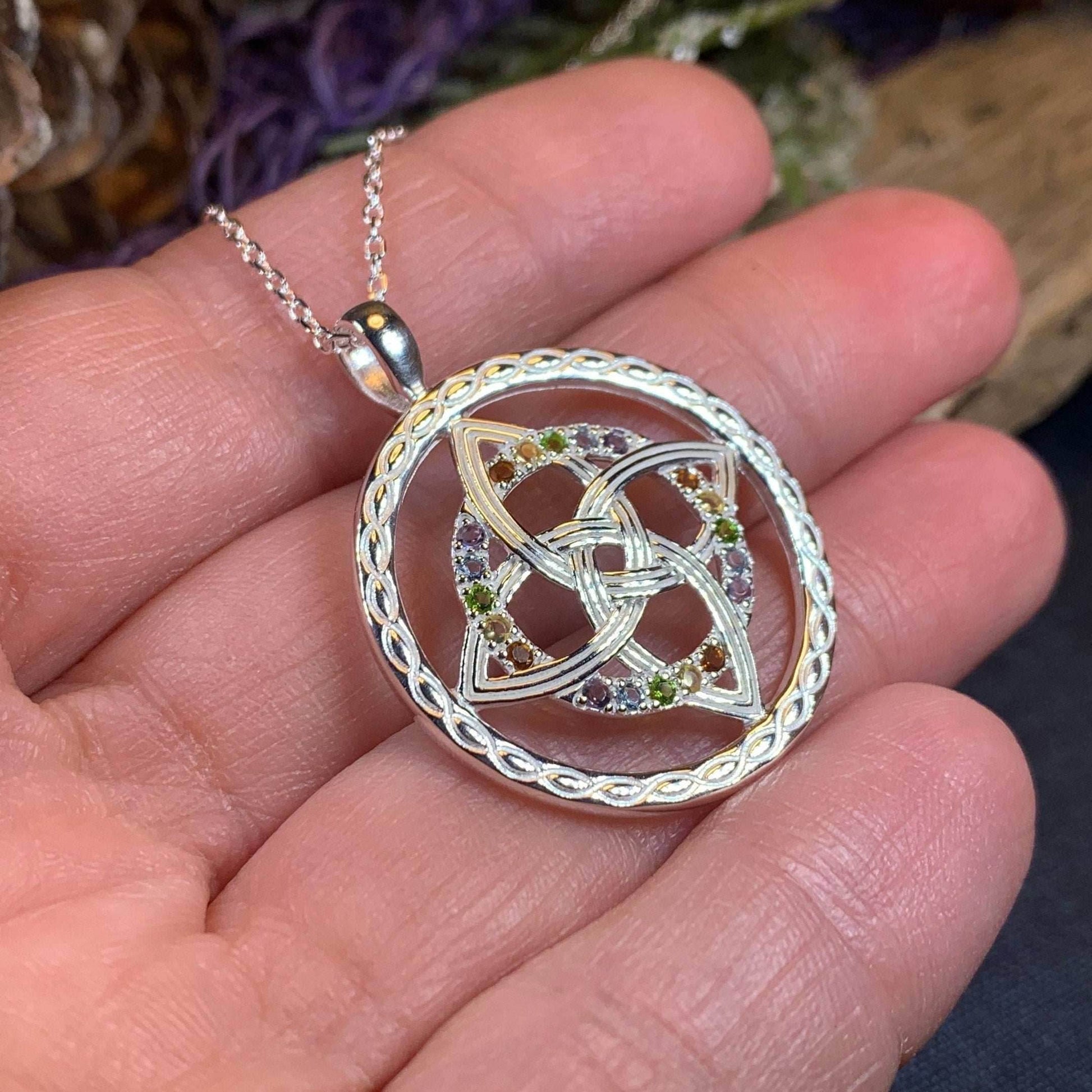 Colors of Ireland Celtic Knot Necklace - 18