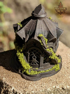 Elanor's Garden 3D Printed Dice Jail | RPG Dice Vault | D20 Storage Box | Player Gift - Mythic Roll Collection by Unchained Games. - Black / Yes- Include Random Dice Set