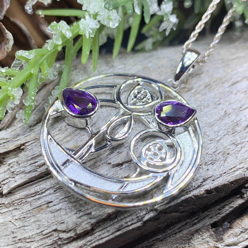 Cairn Impact Mackintosh Amethyst Necklace - 18