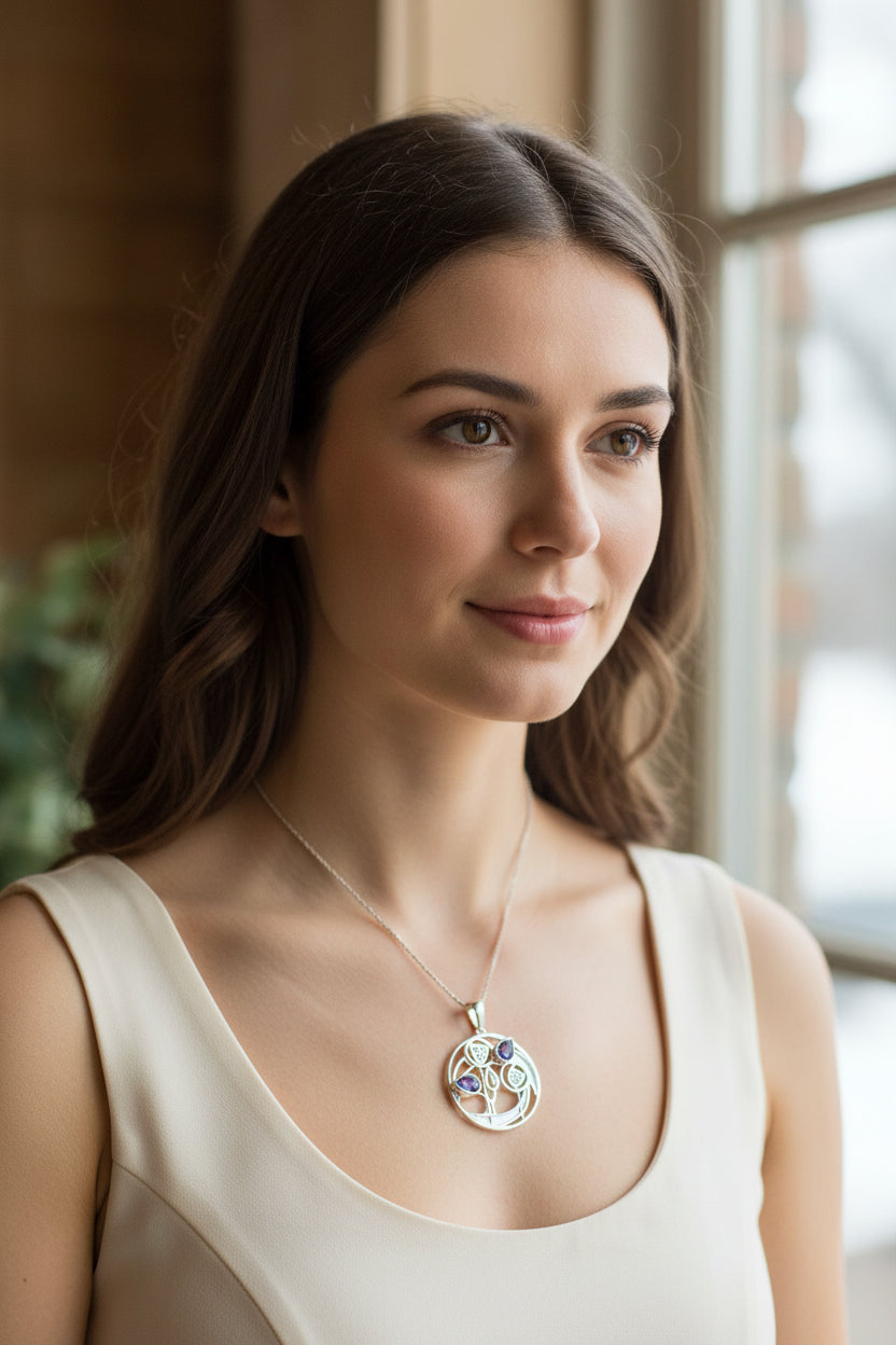 Cairn Impact Mackintosh Amethyst Necklace
