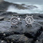 Ship's Helm Stud Earrings