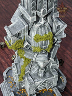 Dwarven Dice Tower - Baldur's Shrine by Unchained Games - Mythic Roll - Carve Your Fate in Stone with Ancestral Echoes and Stout Valor! - Black / Yes- Include Random Dice Set