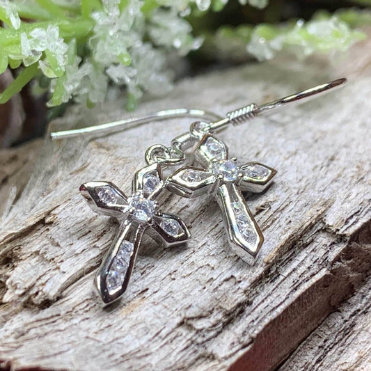 Purity Celtic Cross Earrings - 