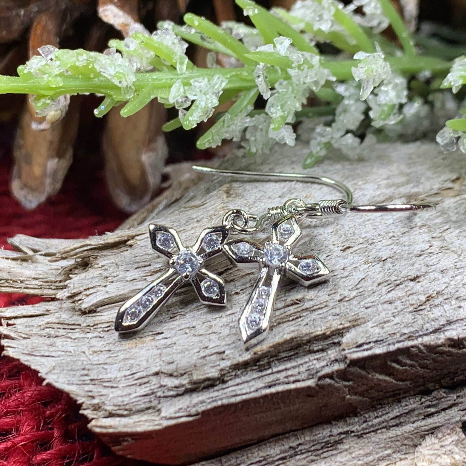 Purity Celtic Cross Earrings - 