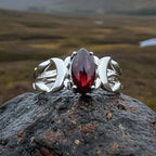 Solstice Triple Moon Ring