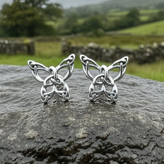 Celtic Butterfly Post Earrings