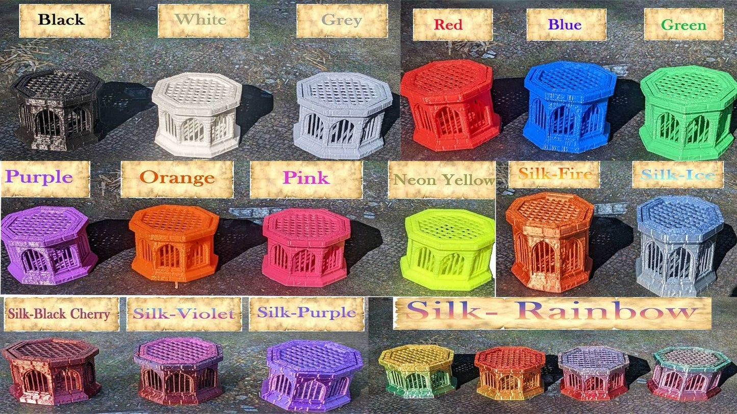 Explorer-Observatory-Dice Box/Dice Jail/Dice Vault-Mythic Roll-Unchained Games - Black