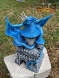 Dragon Dice Tower - Fate's End Collection - Ignite Epic Adventures with the Breath of Mythical Beasts! - Black / Yes- Include Random Dice Set