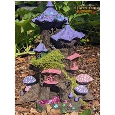 Fairy 3D Printed Dice Tower - Fate's End Collection - Flutter Through Enchanted Rolls with Whispering Wings and Magical Mirth! - Black / Yes- Include Random Dice Set