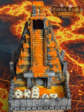 Aztec Style Temple 3D Printed Dice Tower - Fate's End Collection - Tabletop RPG - Unearth Ancient Rolls! - Black / Yes- Include Random Dice Set