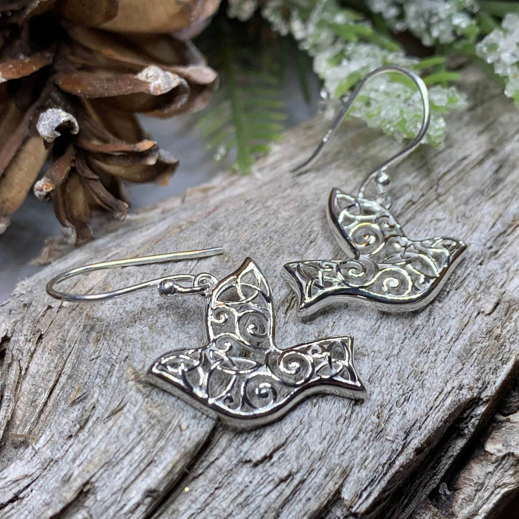 Celtic Dove Earrings - 