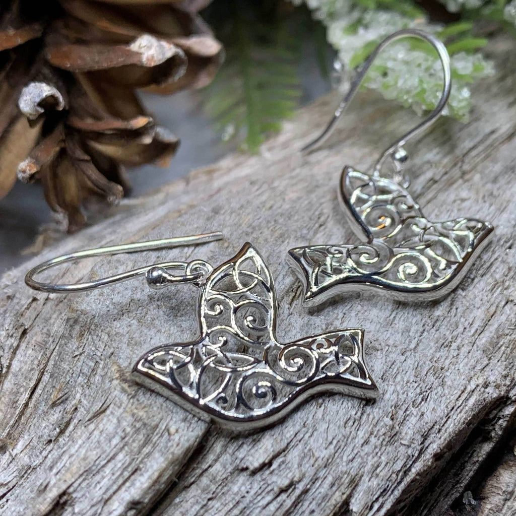 Celtic Dove Earrings - 