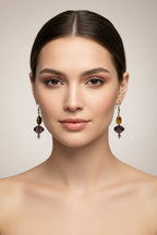 Golden Autumn Tiger's Eye Earrings