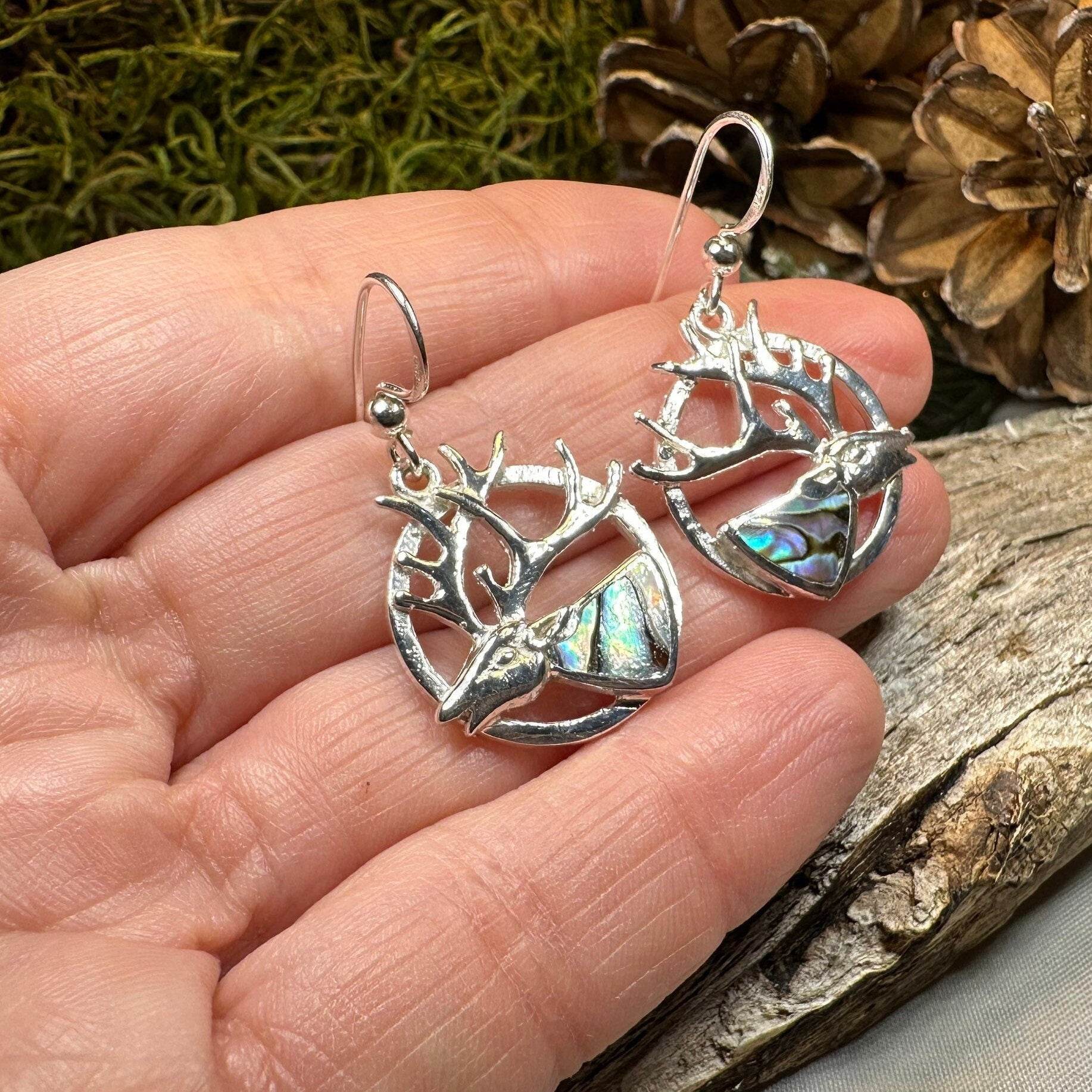 Stag of the Mist Earrings - 