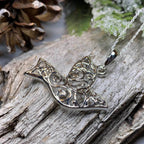 Trinity Knot Dove of Peace Necklace - 