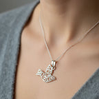 Trinity Knot Dove of Peace Necklace
