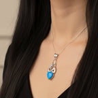 Cayla Opal Celtic Knot Necklace