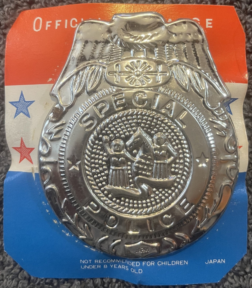 Rare 1950s Tin Special Police Badge Antique Gift for Collectors