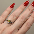 Black Opal Claddagh Ring