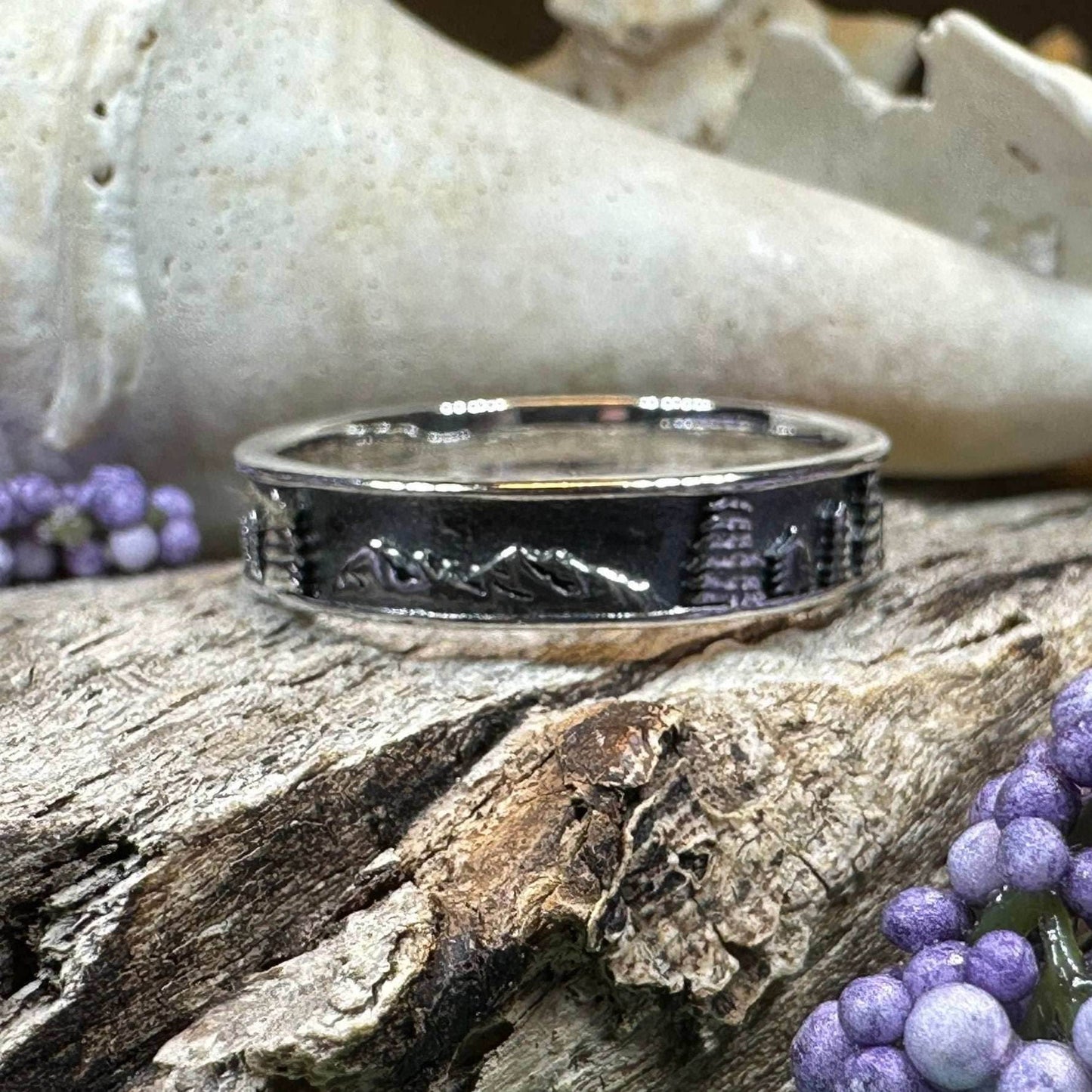 Minimalist Mountain Ring - 5