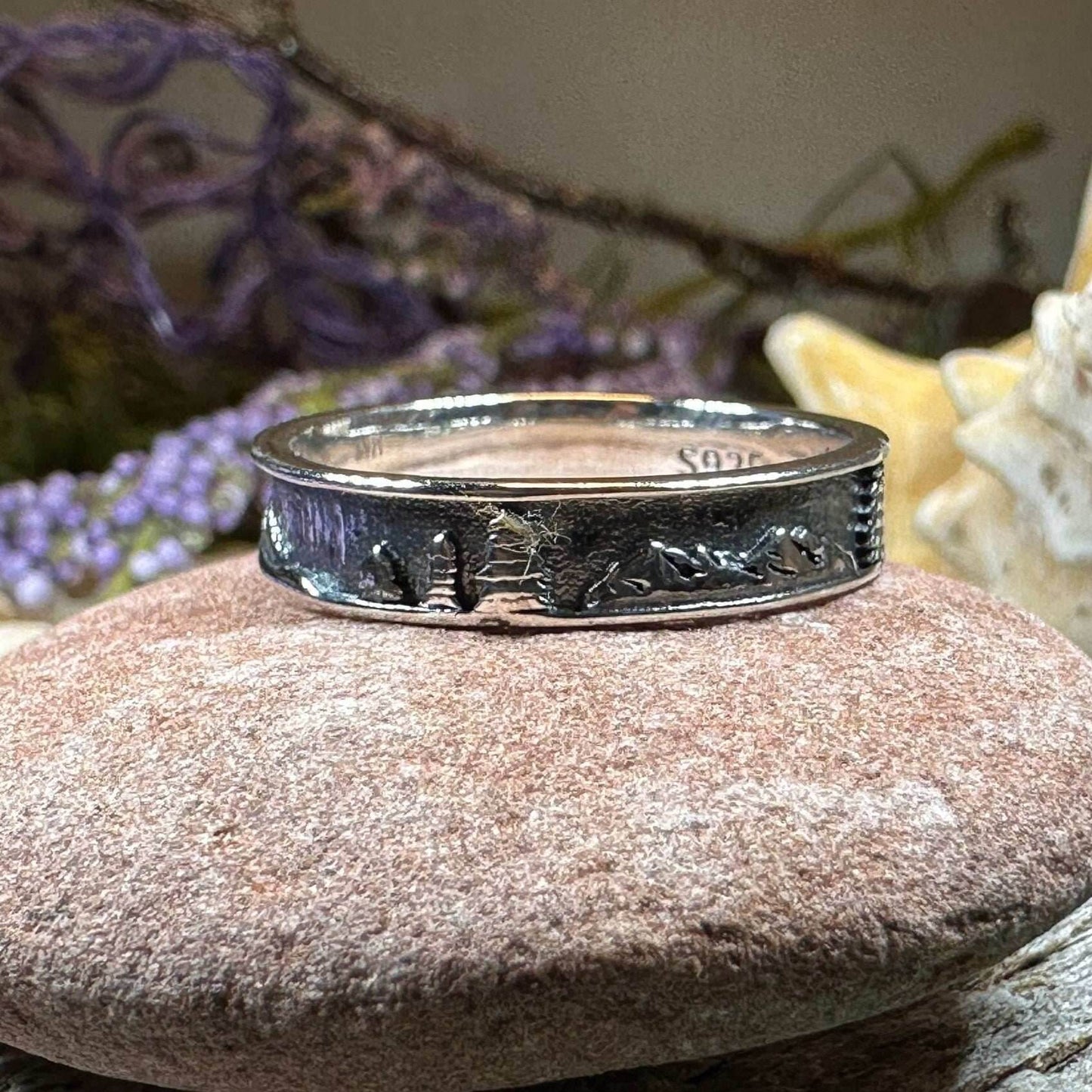 Minimalist Mountain Ring - 5