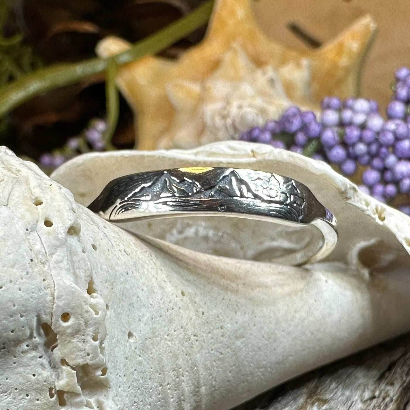 Minimalist Highland Mountain Ring - 5