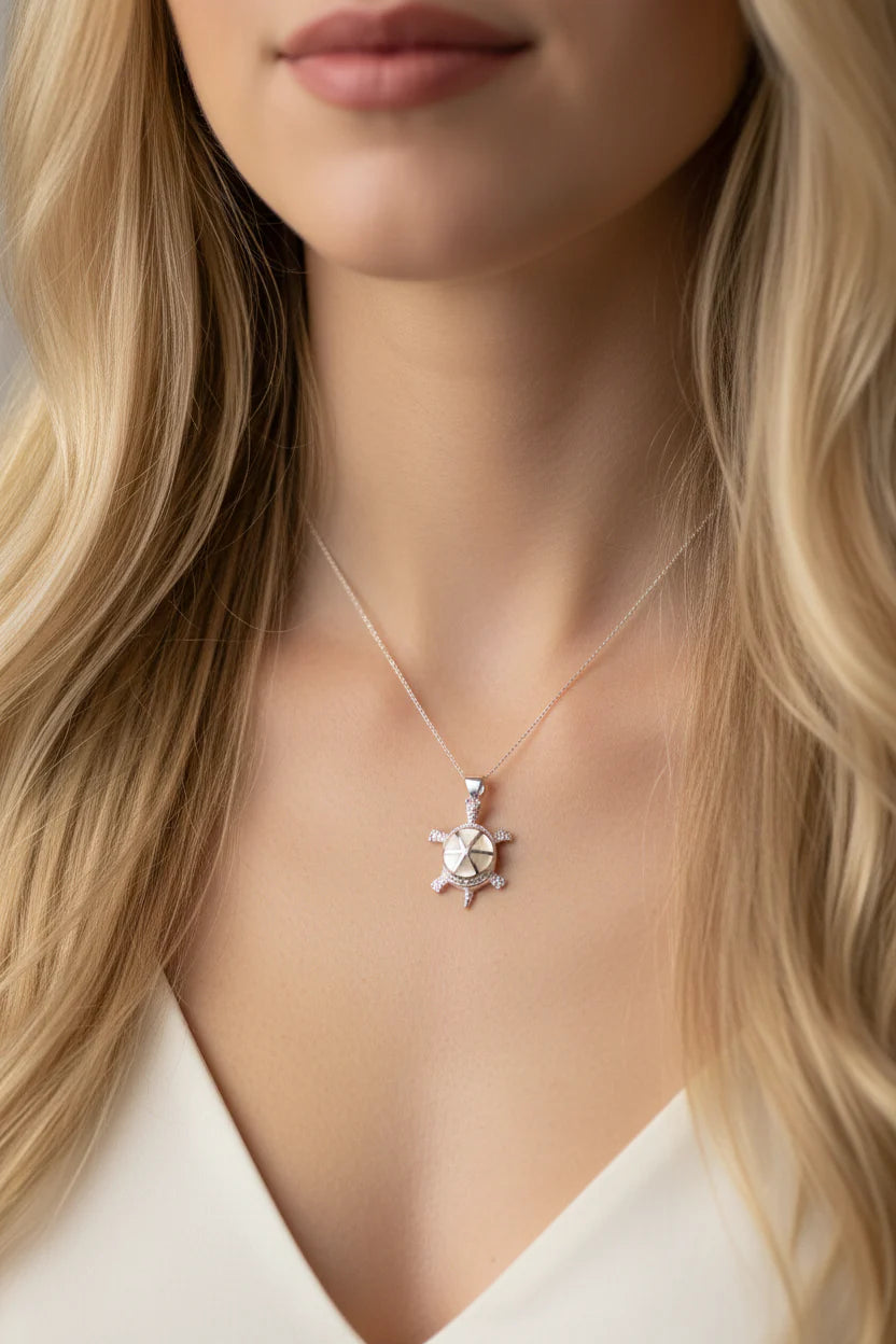 Bright Turtle Necklace