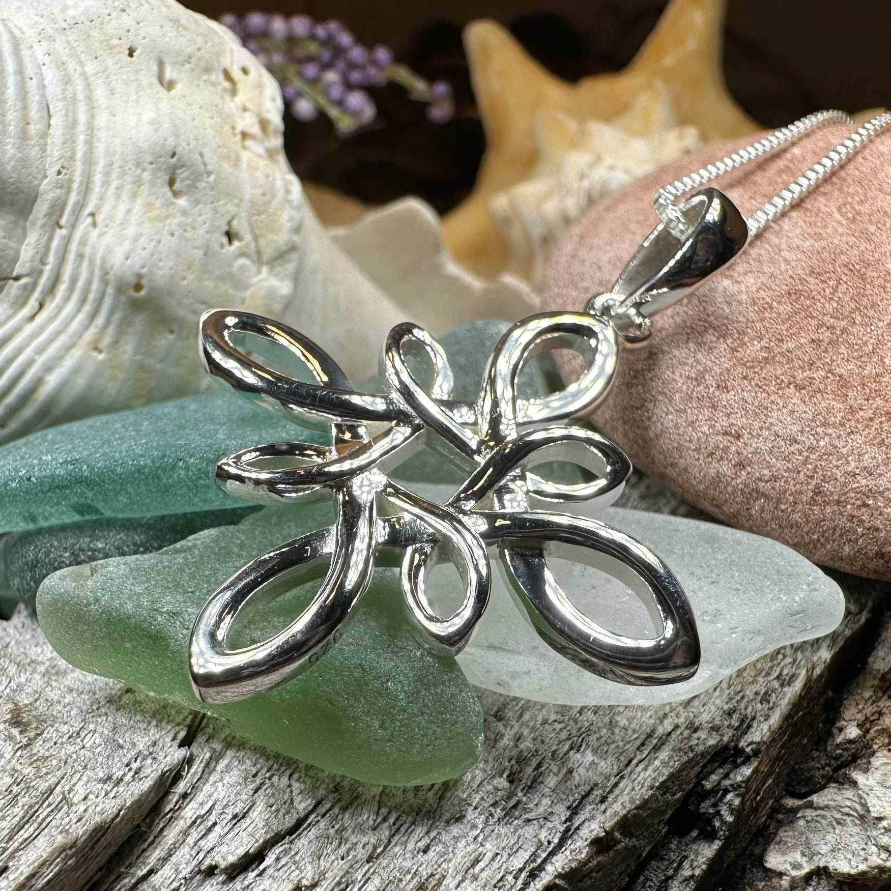 Celtic Star Knot Necklace - 18