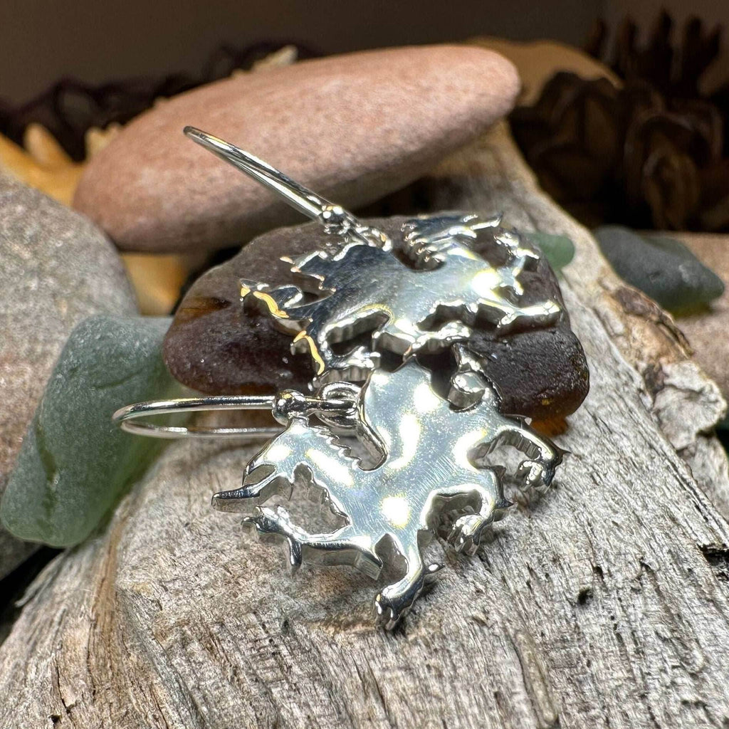 Modern Welsh Dragon Earrings - 