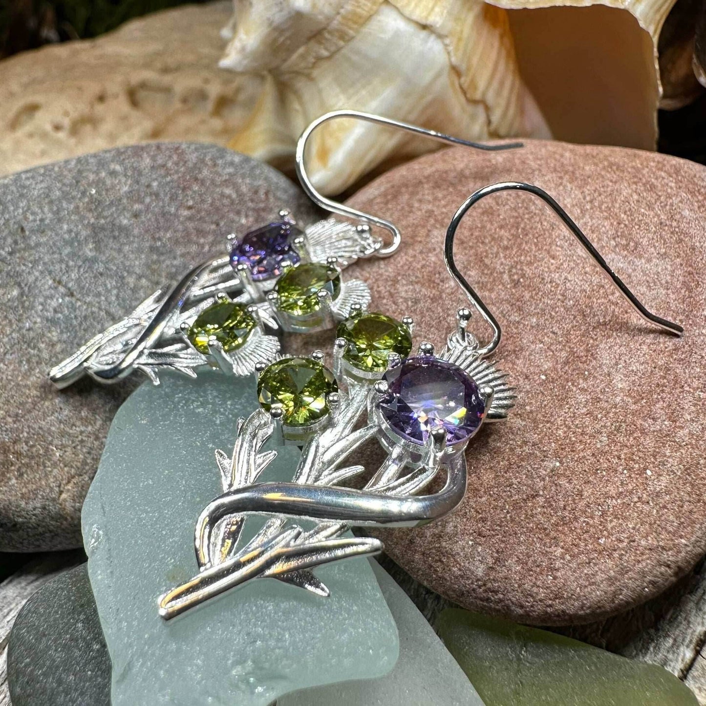 Cairn Elegant Thistle Earrings - 