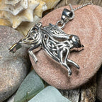 Ligach Celtic Rabbit Necklace - 18