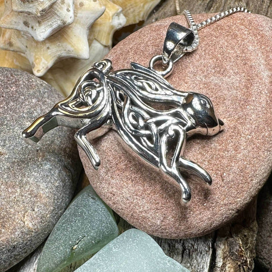 Ligach Celtic Rabbit Necklace - 18