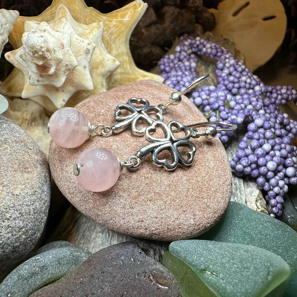 Four Leaf Clover Earrings - Amethyst