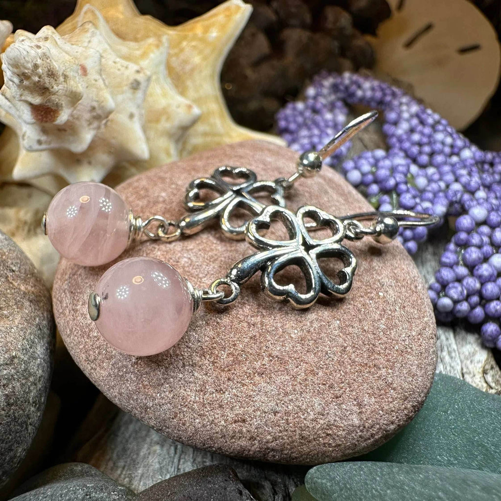 Four Leaf Clover Earrings - Amethyst