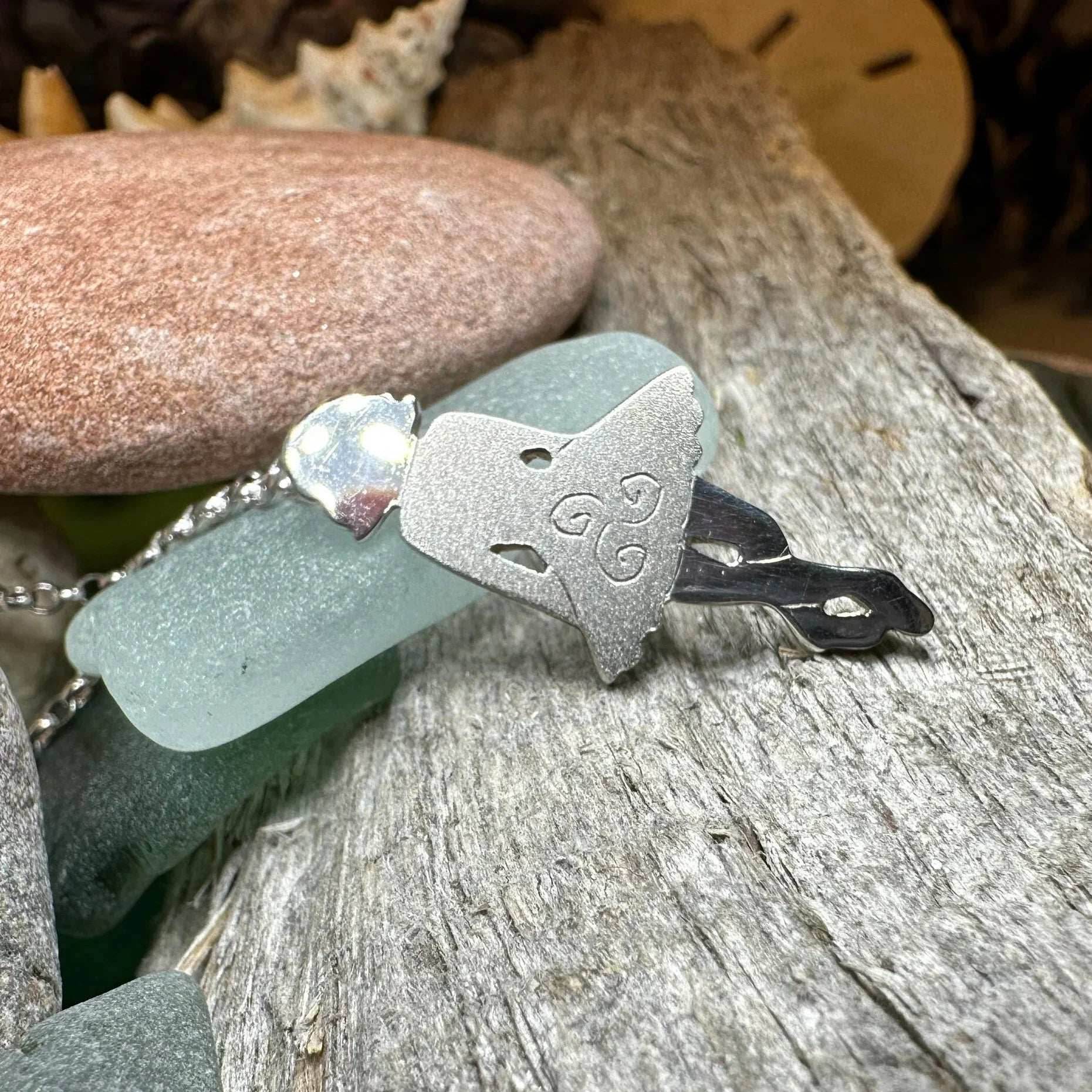 Triskele Irish Dancer Necklace - satin finish dress